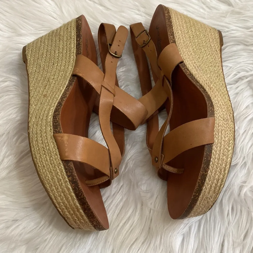 Lucky Brand Leather thong wedges - Image 4