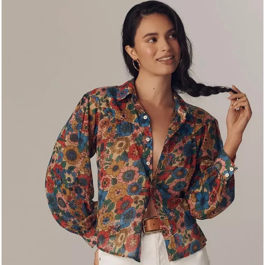 MOTHER The Rhapsody Exes Buttondown Blouse - Image 3