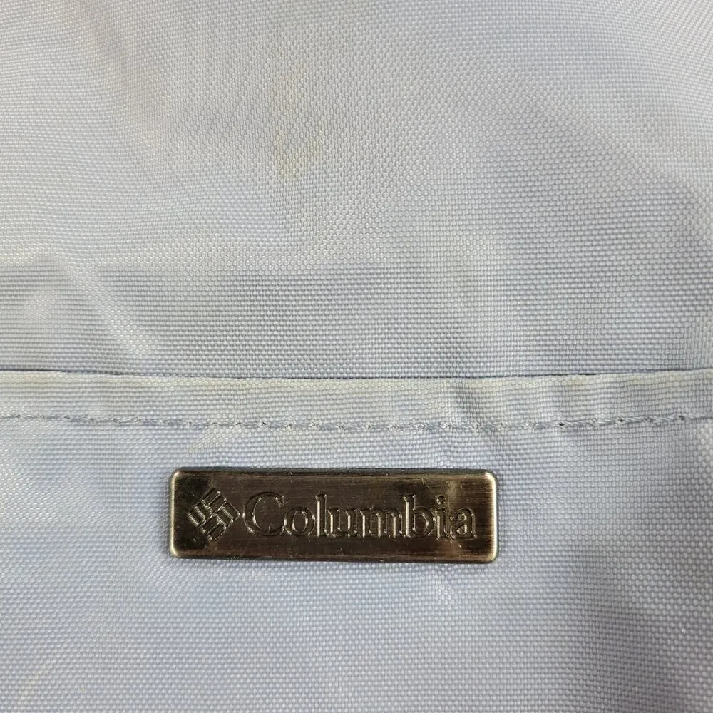 Columbia Womens Easy Out Mini Tote Shoulder Bag Blue Pink Nylon Zip Closure Logo - Image 11