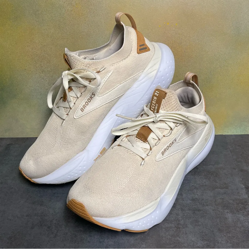 Brooks Glycerin Stealthfit 21 Women's Running Shoes Natural Size 8B - Image 13