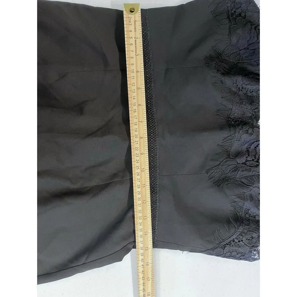 Minuet Black Lace Detail Sleeveless  Dress Midi Large NWT‎ - Image 13