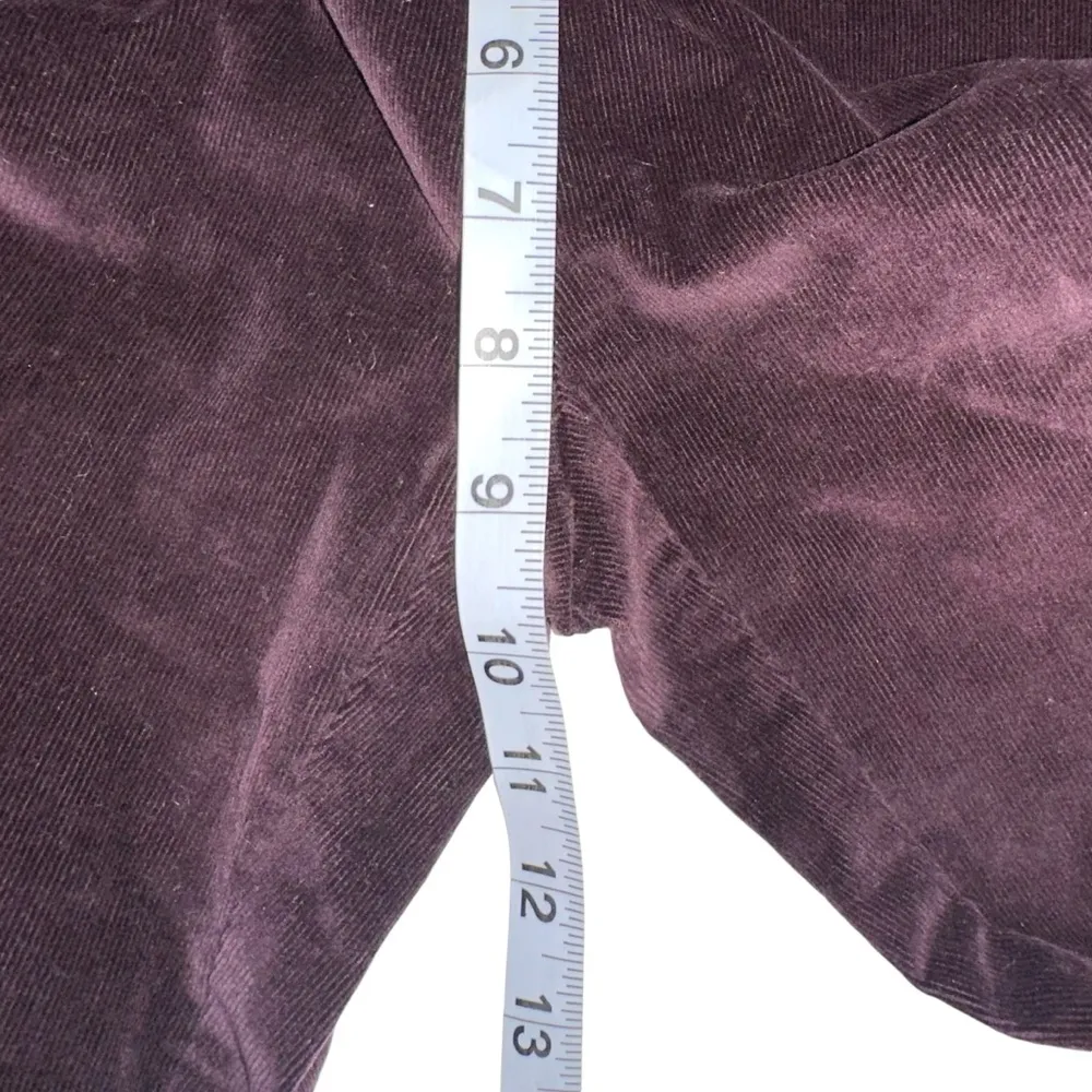 J.Jill Corduroy Straight Leg Burgundy Pants 4 - Image 6