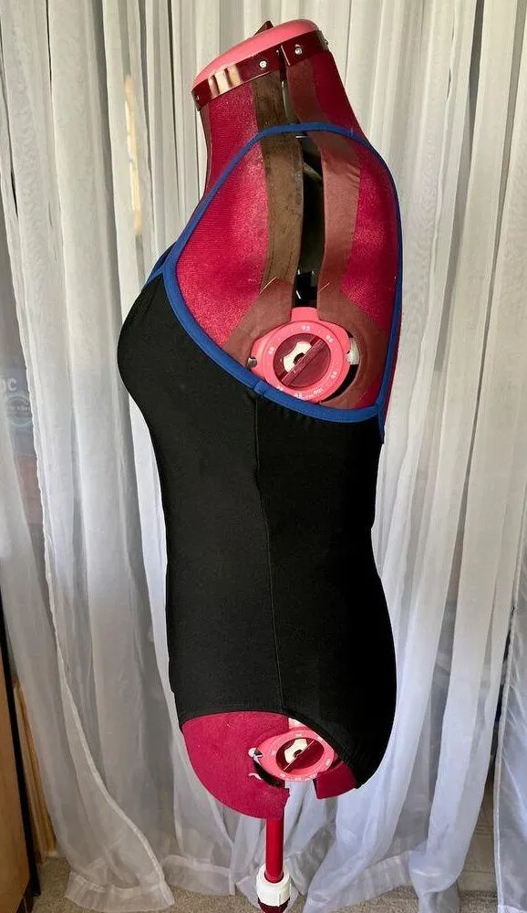 Miraclesuit one piece swimsuit Black blue trim size 12 - Image 5