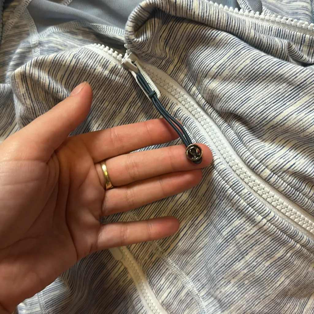 LULULEMON LUON DEFINE JACKET WEE ARE FROM SPACE SHEER BLUE CHAMBRAY - Image 6