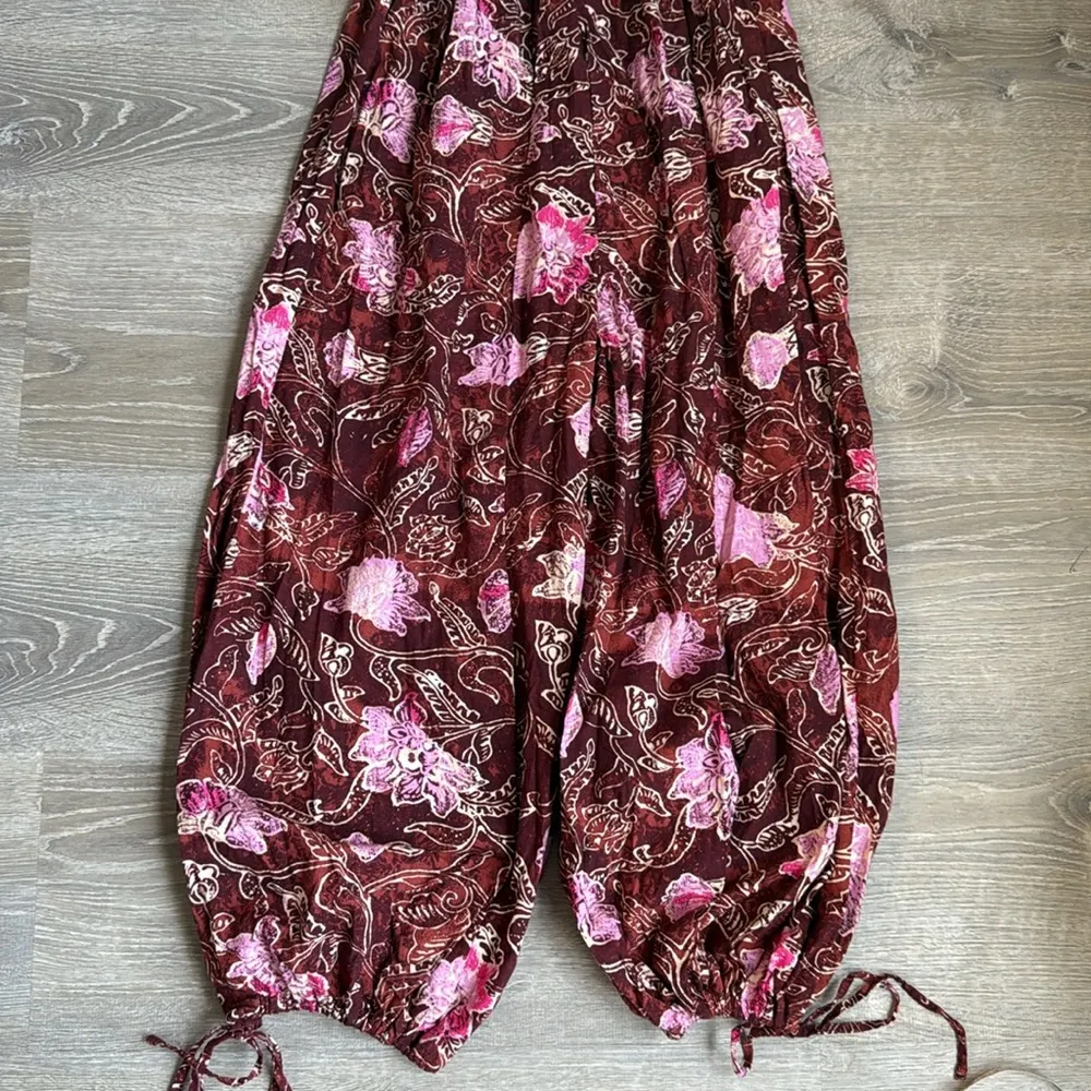 Free People  Iris Patterned Halter Jumpsuit Small - Image 10