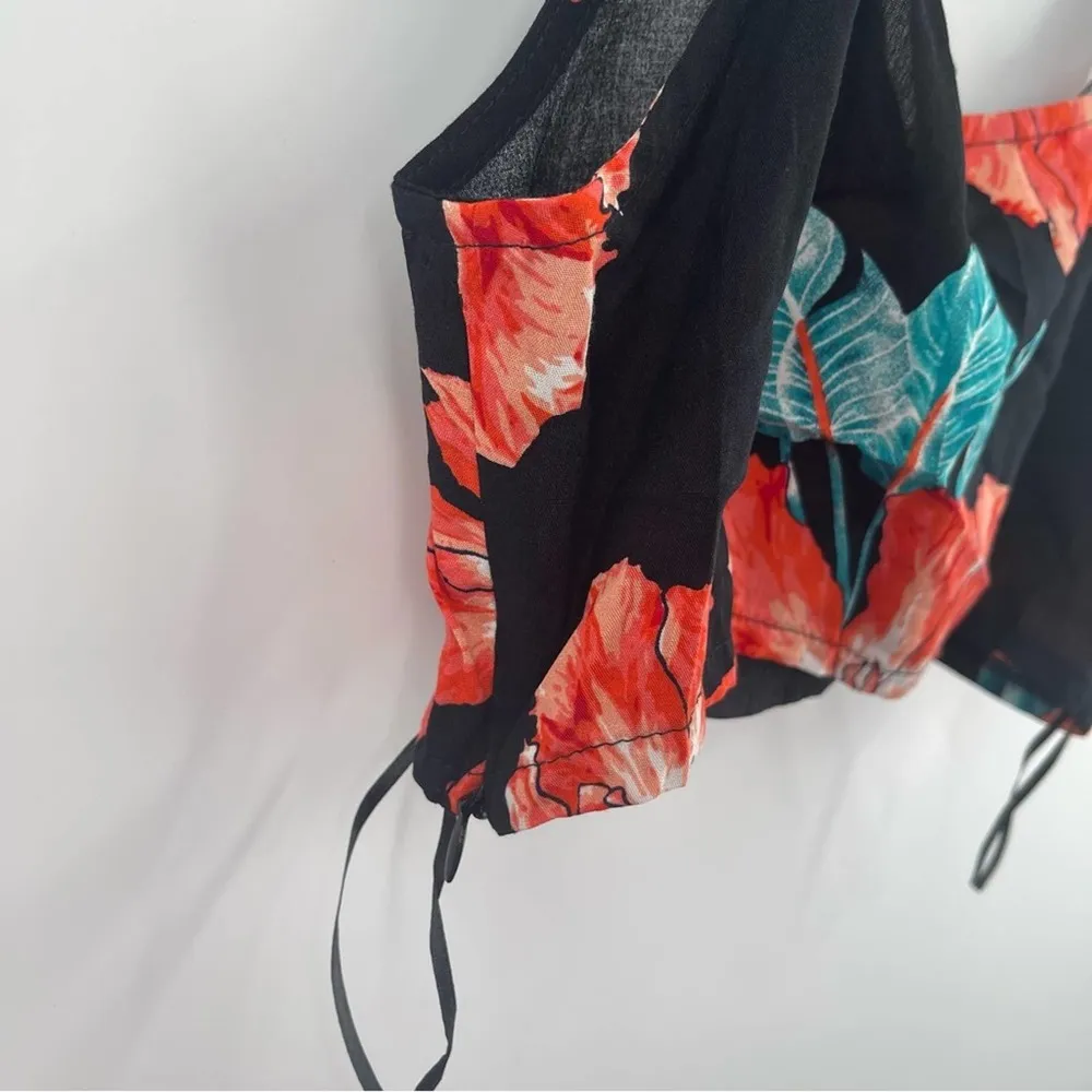 LF SEEK THE LABEL Tropical Floral Beach Crop Tank Top Australia NWT Size Medium - Image 5