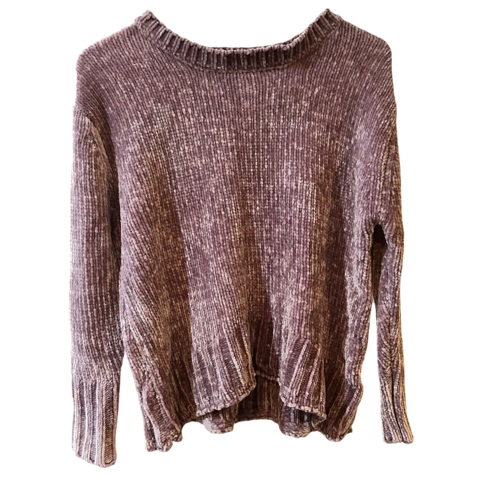 Philosophy oversized Pullover Sweater Ribbed Knit Top Purple Size XS‎ - Image 2