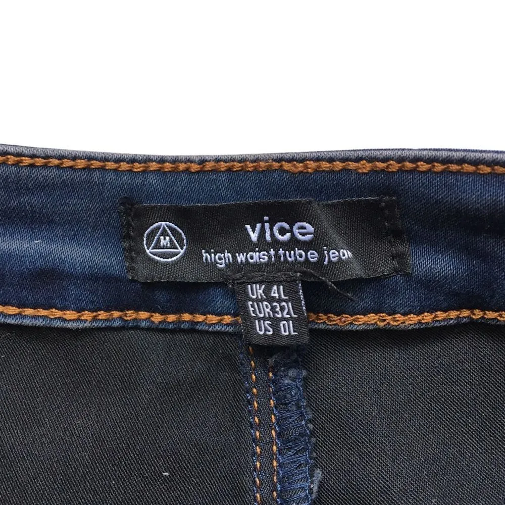 🔃Missguided Blue Denim High Waist Skinny Jeans - Image 3