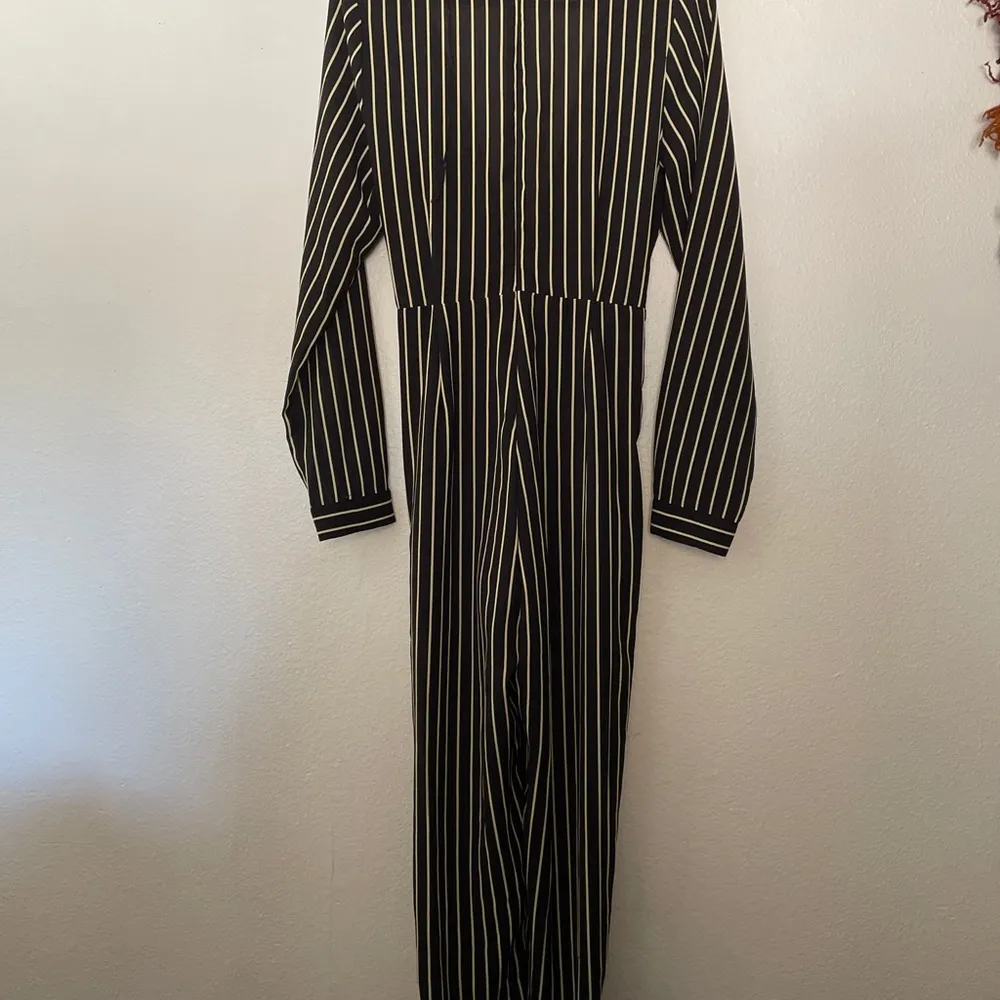 Art + Ephect Striped Longsleeved Jumpsuit M White Size M - Image 2