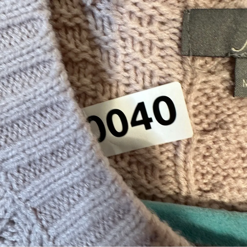 Natural Cable Knit Pullover Sweater Womans Small Beige - Image 7