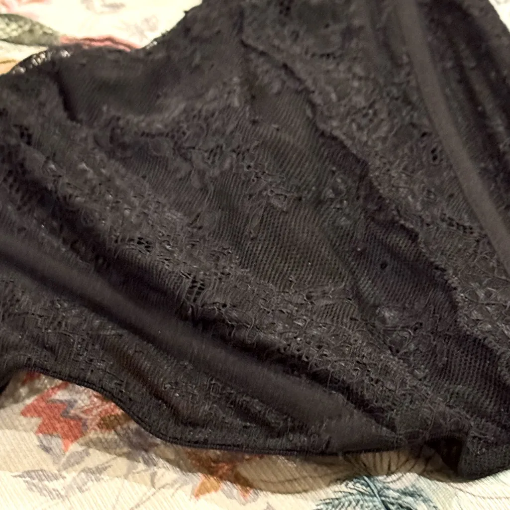 UO Out From Under Lovestruck Square Neck Black Lace Corset | Small - Image 10