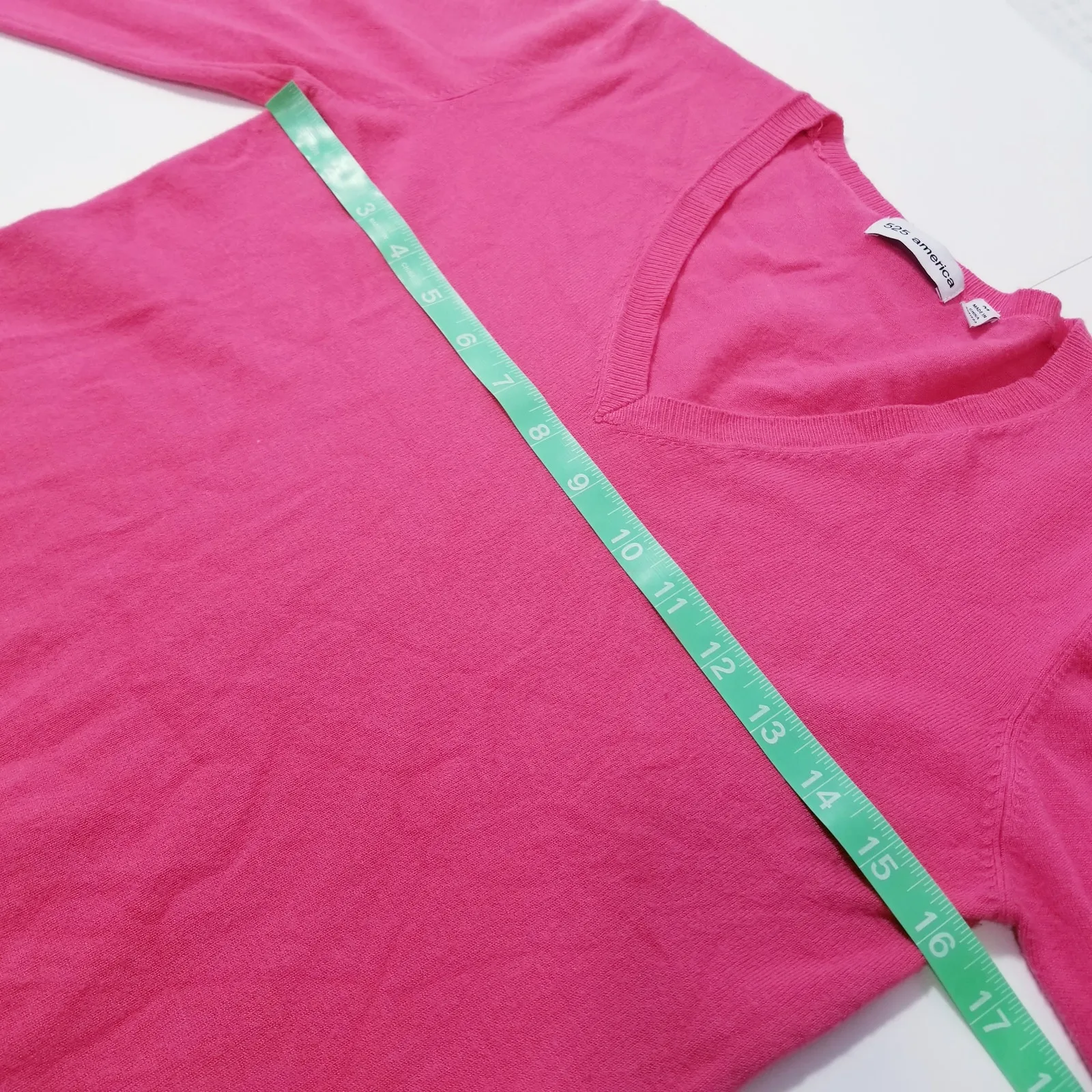 525 America Pink V-Neck Pullover Sweater - Image 6
