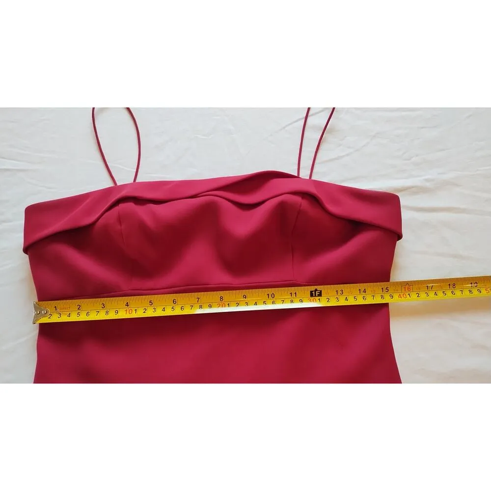 Michaelangelo Women's Sleeveless spaghetti Strap Red Long Dress Ball gown Size 8 - Image 8