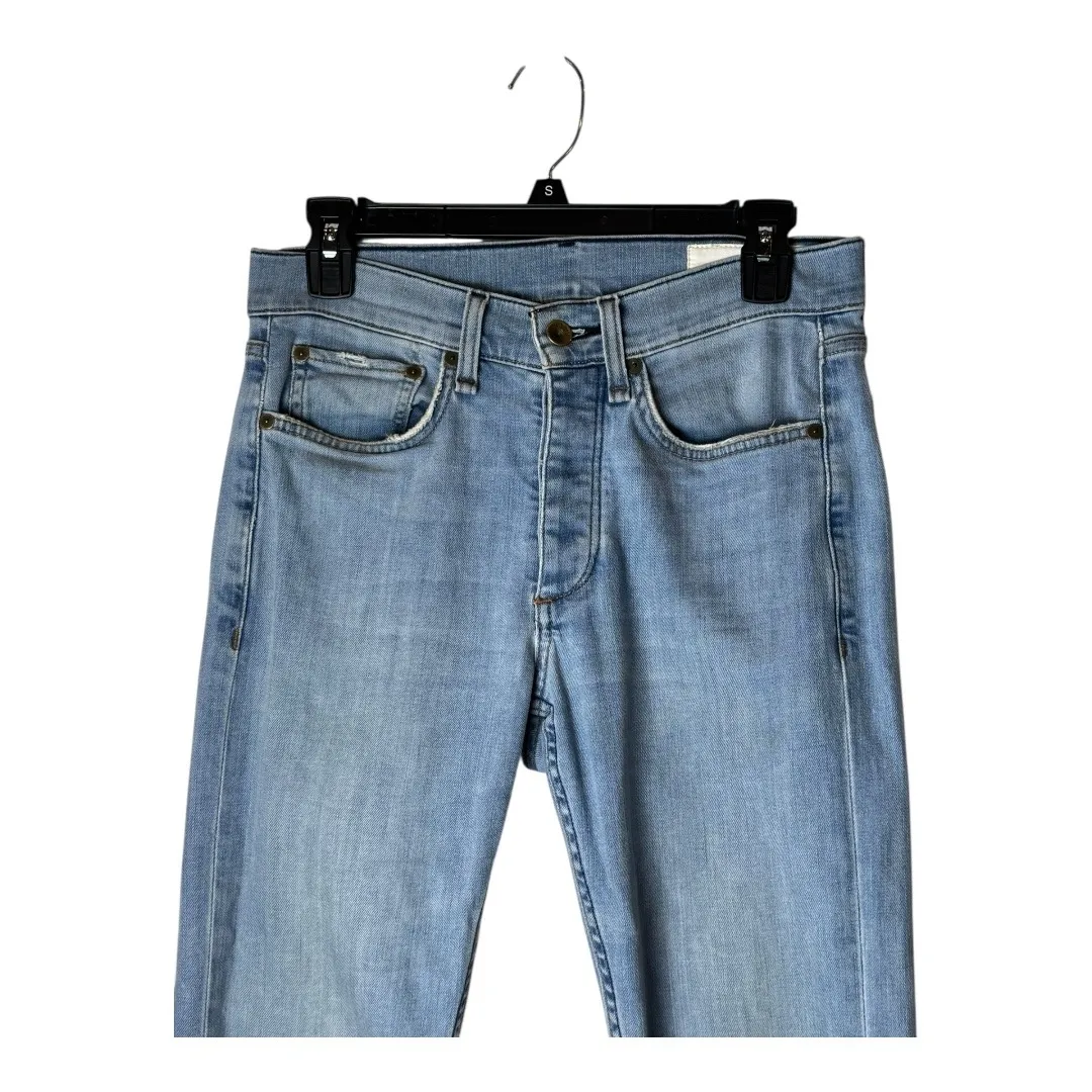 Rag & Bone Jeans Women 29 Blue Euclid Light Wash Fit 1 Extra Slim Fit Button Fly - Image 5