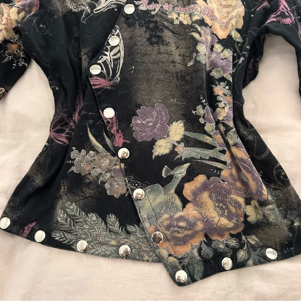 Y2K vtg grunge goth Black & multi - Image 5