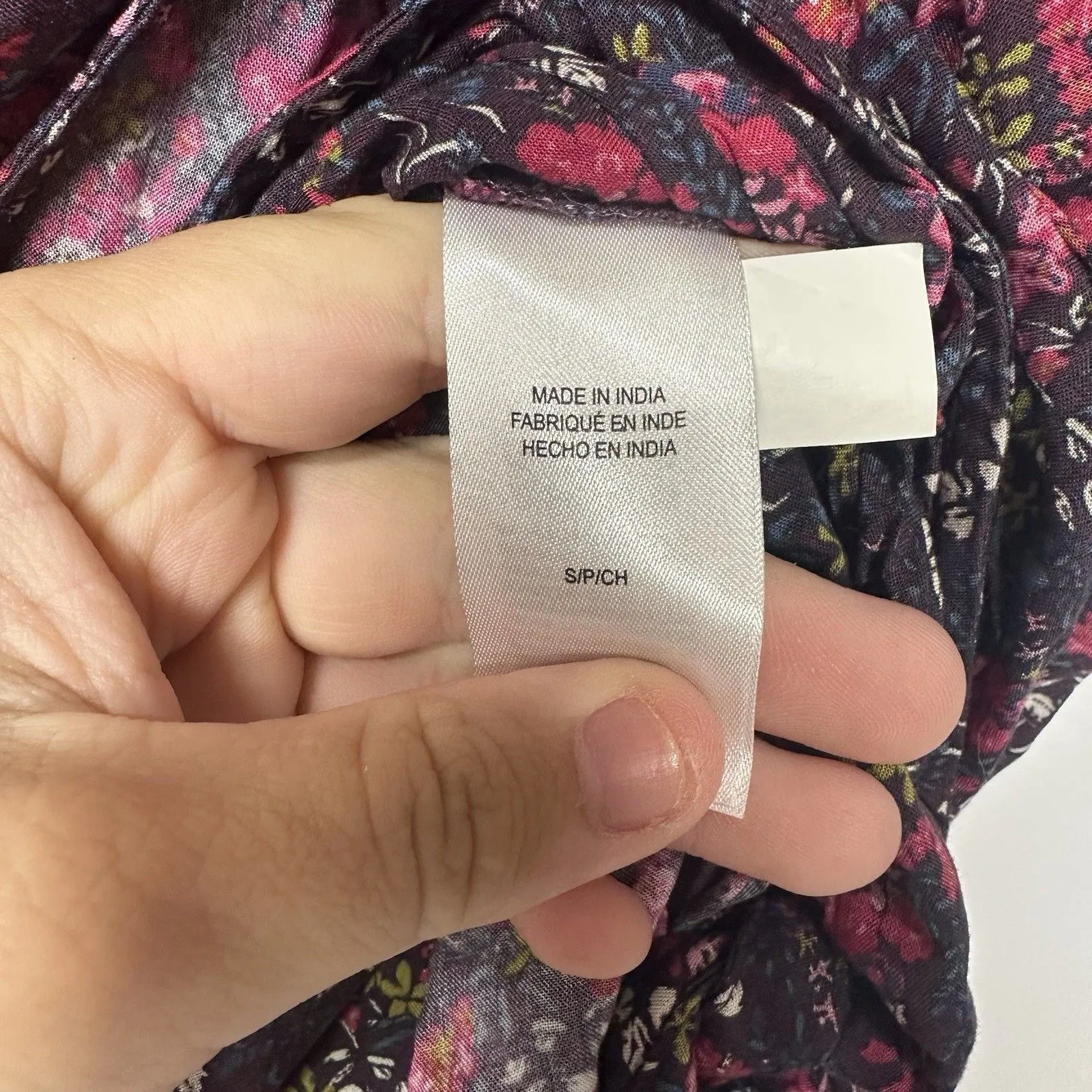 Lucky Brand Women's Floral Wrap Blouse Maternity Nursing Top Size small - Image 11