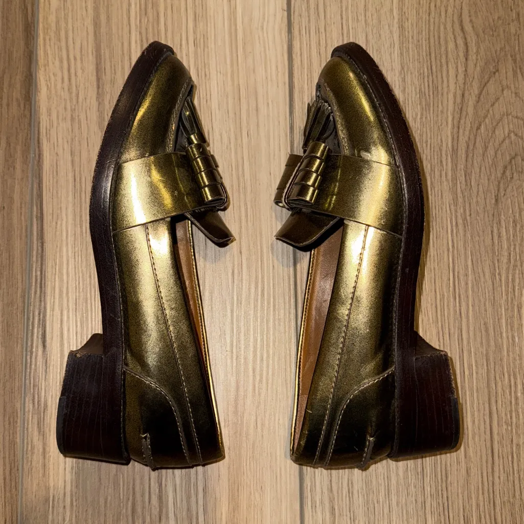 Tory Burch Hyde Loafers in brushed mirror bronze - Image 6