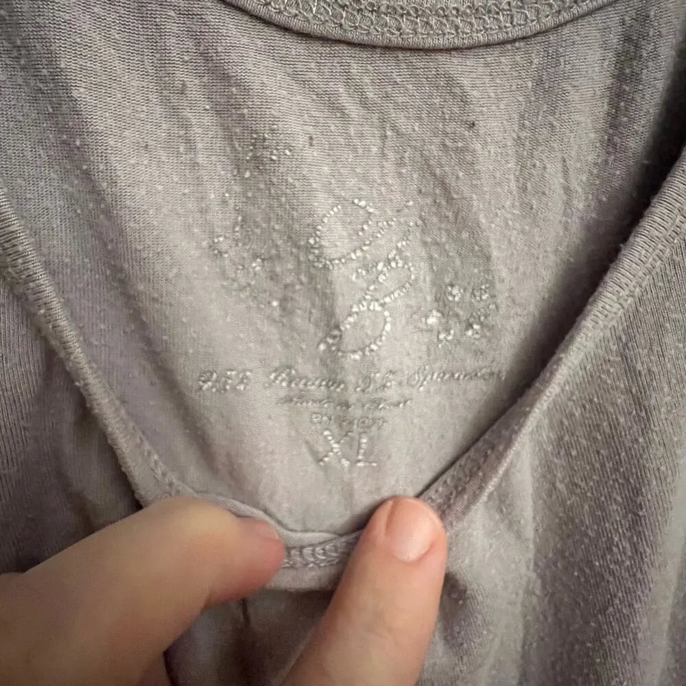 Old Navy Super Soft Light Gray Tank Top Size XL - Image 4