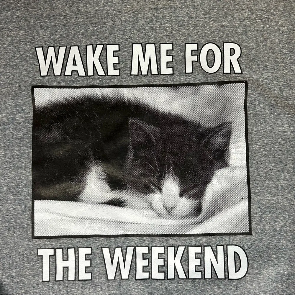 U.S Vintage | Cat Sweatshirt Gray Size L - Image 7