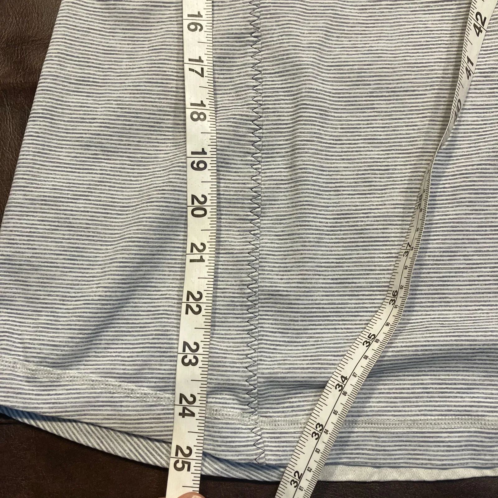 Lululemon Active Strength Tank Womens 8‎ Ghost Blurred Grey Mini Stripe / Coal - Image 16