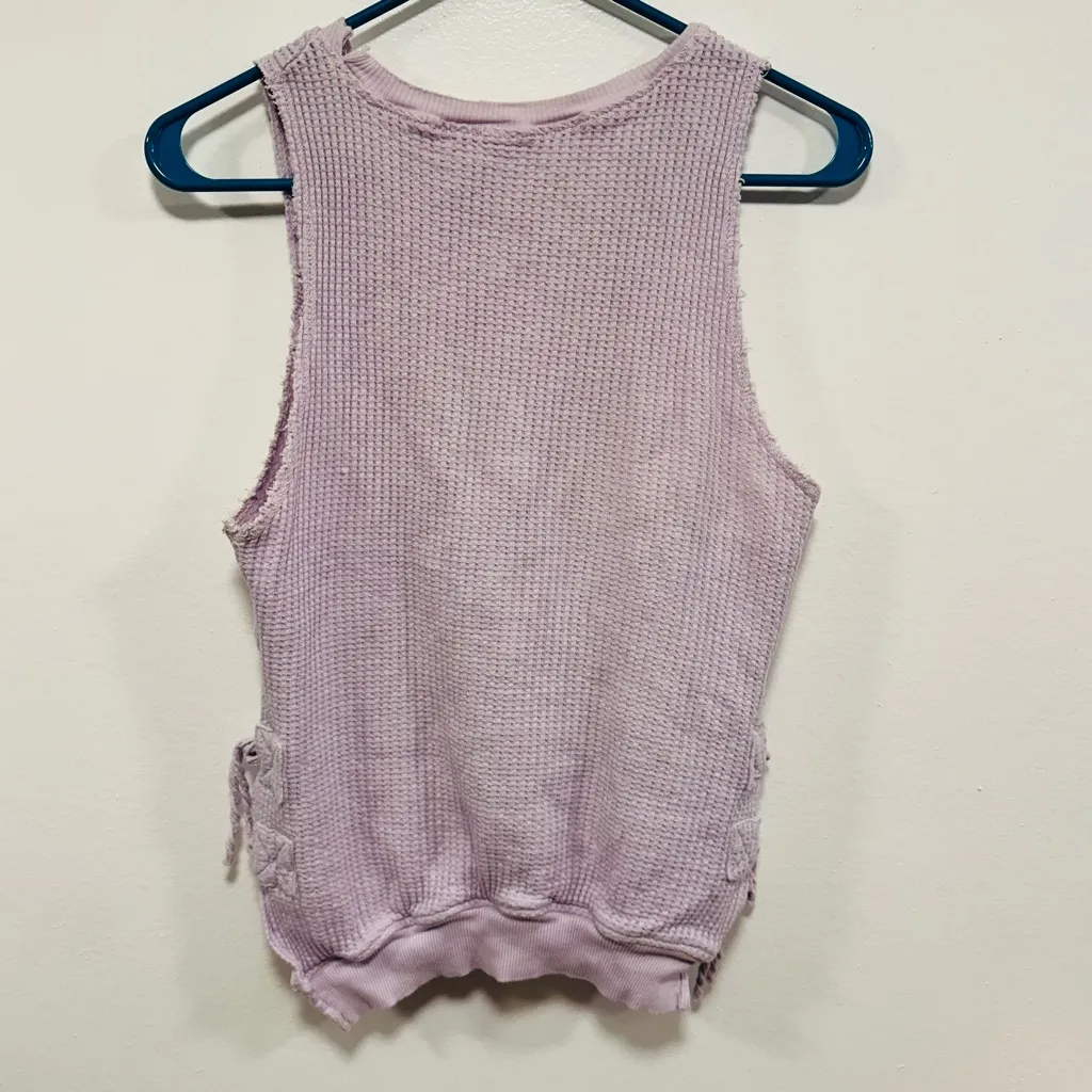 Free People Lilac Knit Tank Top - Image 3