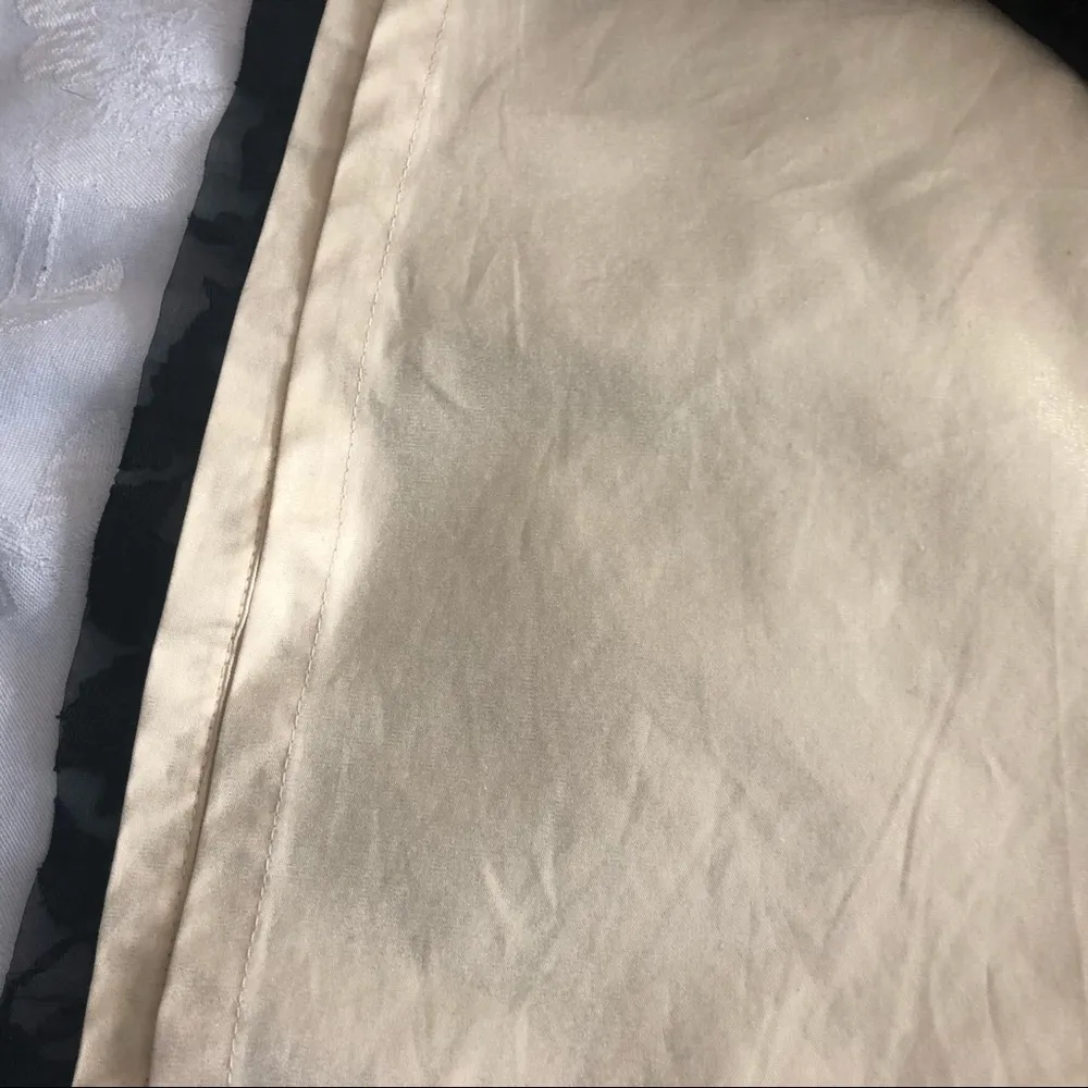 Apt. 9 Floral  Lace Overlay Skirt Black & Gold Sz 12 - Image 7