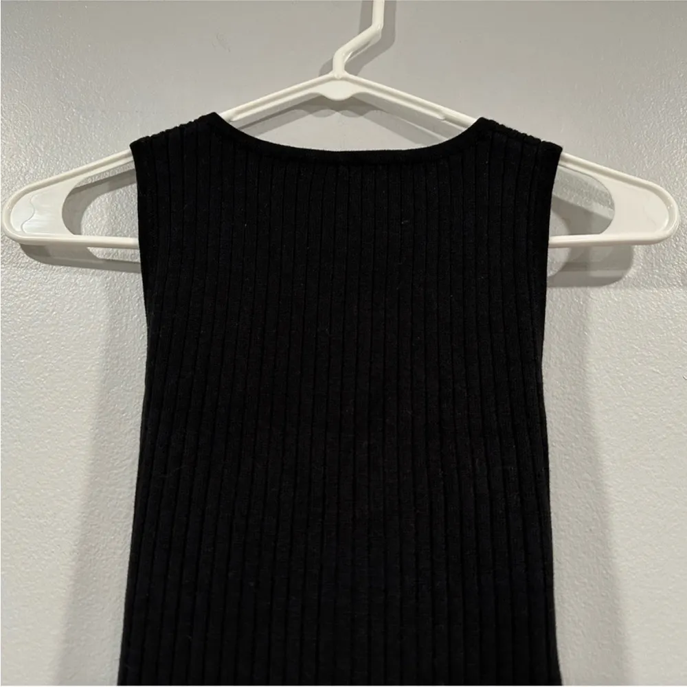 Good American Belted Body Dress in Black 1 Small S - Image 6