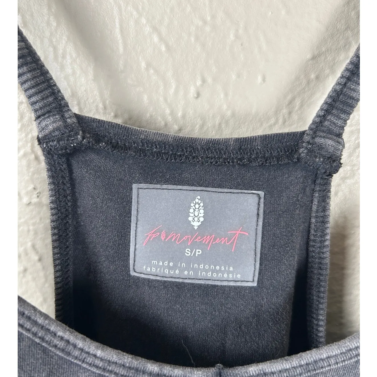 Free People Movement Hot Shot Romper Size Small Dark Gray Athleisure Loungewear - Image 3