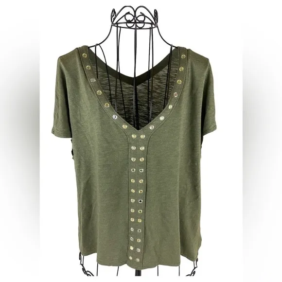 OLIVE Green a.n.a. Embellished Sleeveless Top - Image 2