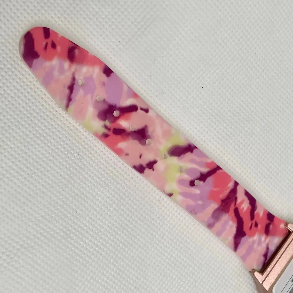 Justice sports digital women watch 33mm alarm chrono pink silicone band running - Image 5