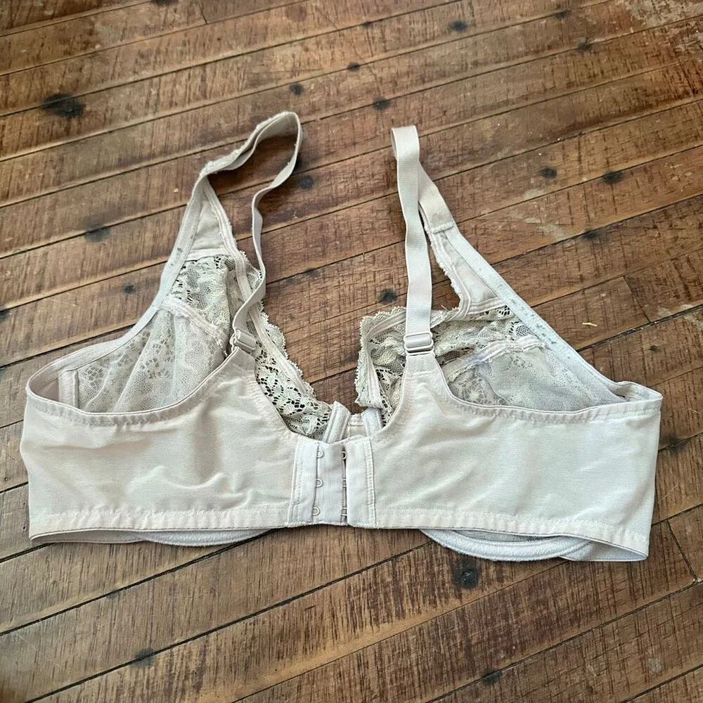 Wacoal tan lacy vintage retro chic 38D sexy bra - Image 2