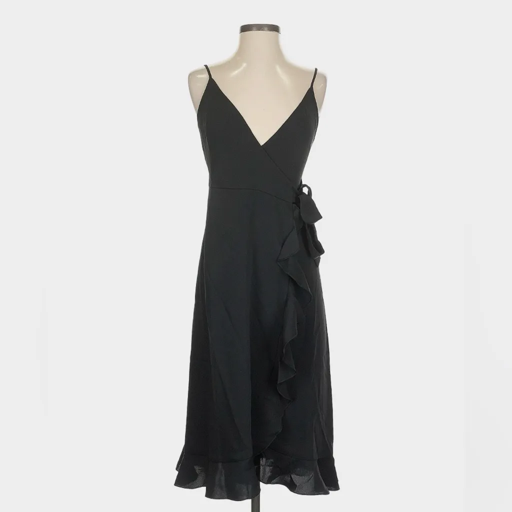 Wilfred Soleia Wrap Dress XS Black - Image 4