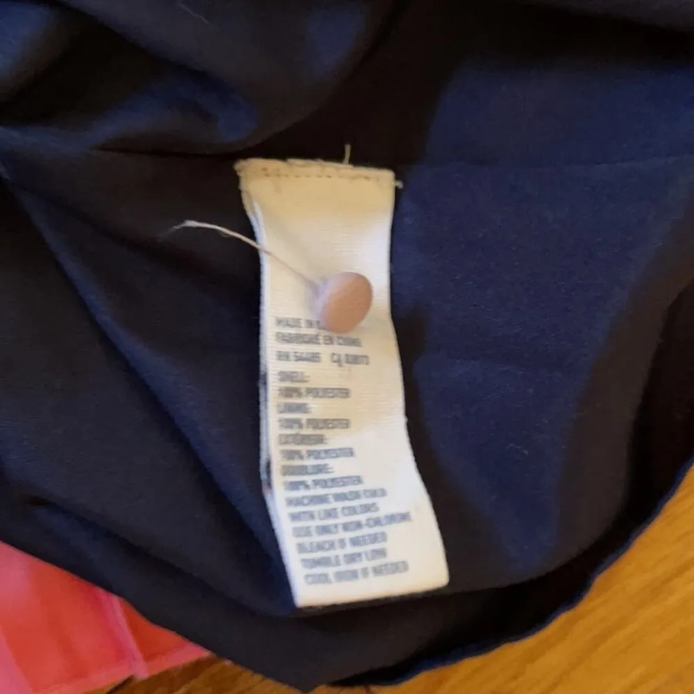 American Eagle Women XL Blue Pink Back Cut-out Pleated Fit and Flare Midi Dress - Image 13