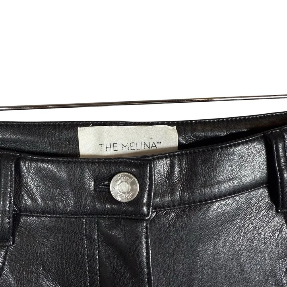 NWOT Wilfred by Aritzia The Melina Leather Pants in Black Size 8 - Image 5