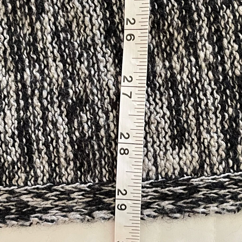 Michael Stars Cascading Shawl Open Front Cardigan Black Marled Size XS/S - Image 5