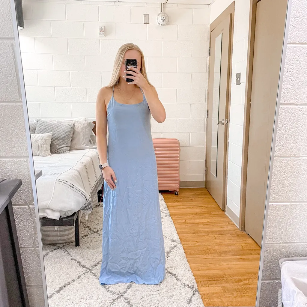 STAUD Maxi Dress Open Back - Image 4