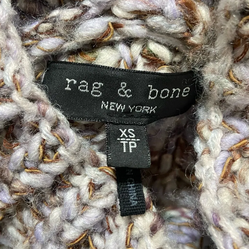 NWOT rag & bone Purple Multi Daphne Turtleneck Sweater - Image 10