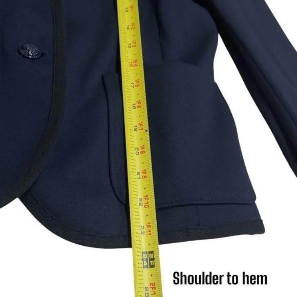 Gap The Academy Blazer Navy and Black Trim Academia Old Money Career 4 - Image 9