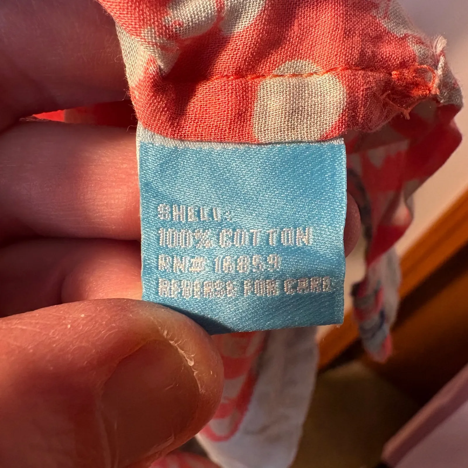 J. McLaughlin Coral Geometric Print Tunic Dress Embroidered resortwear vacay XL - Image 5