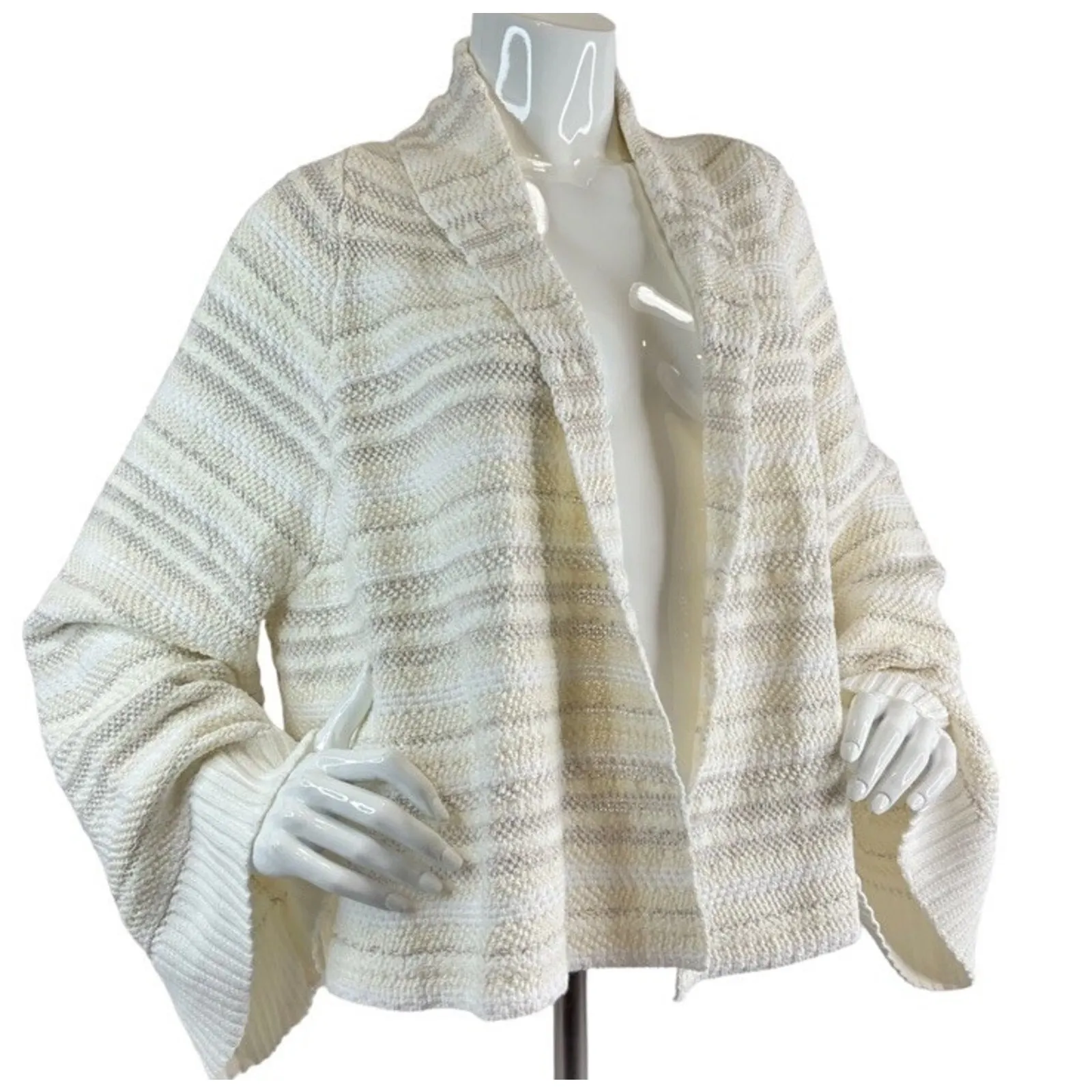 Anthropologie MOTH Mahalia Flair Kimono Sleeve Sweater Sz S Open Front Cardigan - Image 8