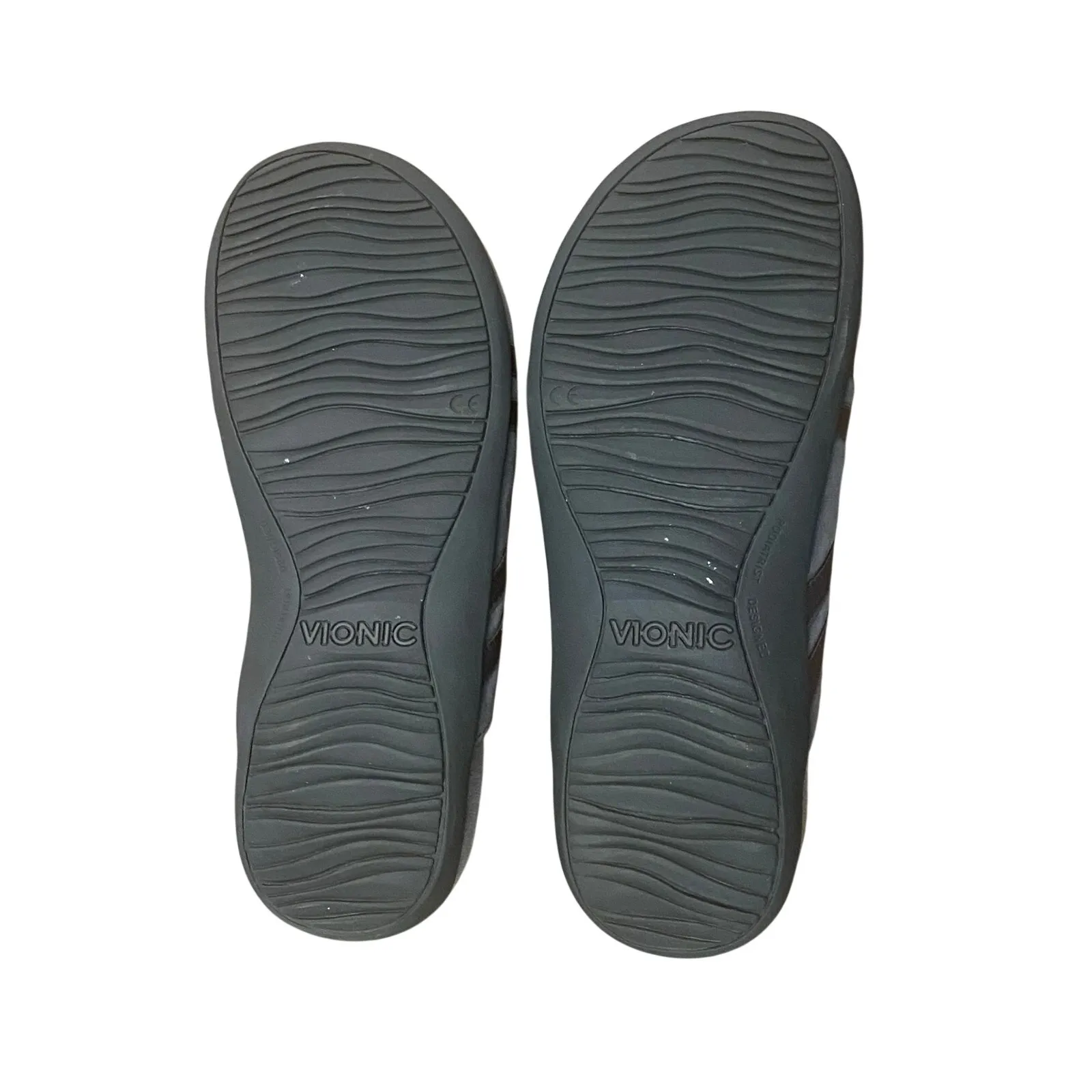 Vionic Claire Gray Suede Slide Sandals Orthotic Comfort Women’s 6 Travel Walking - Image 6