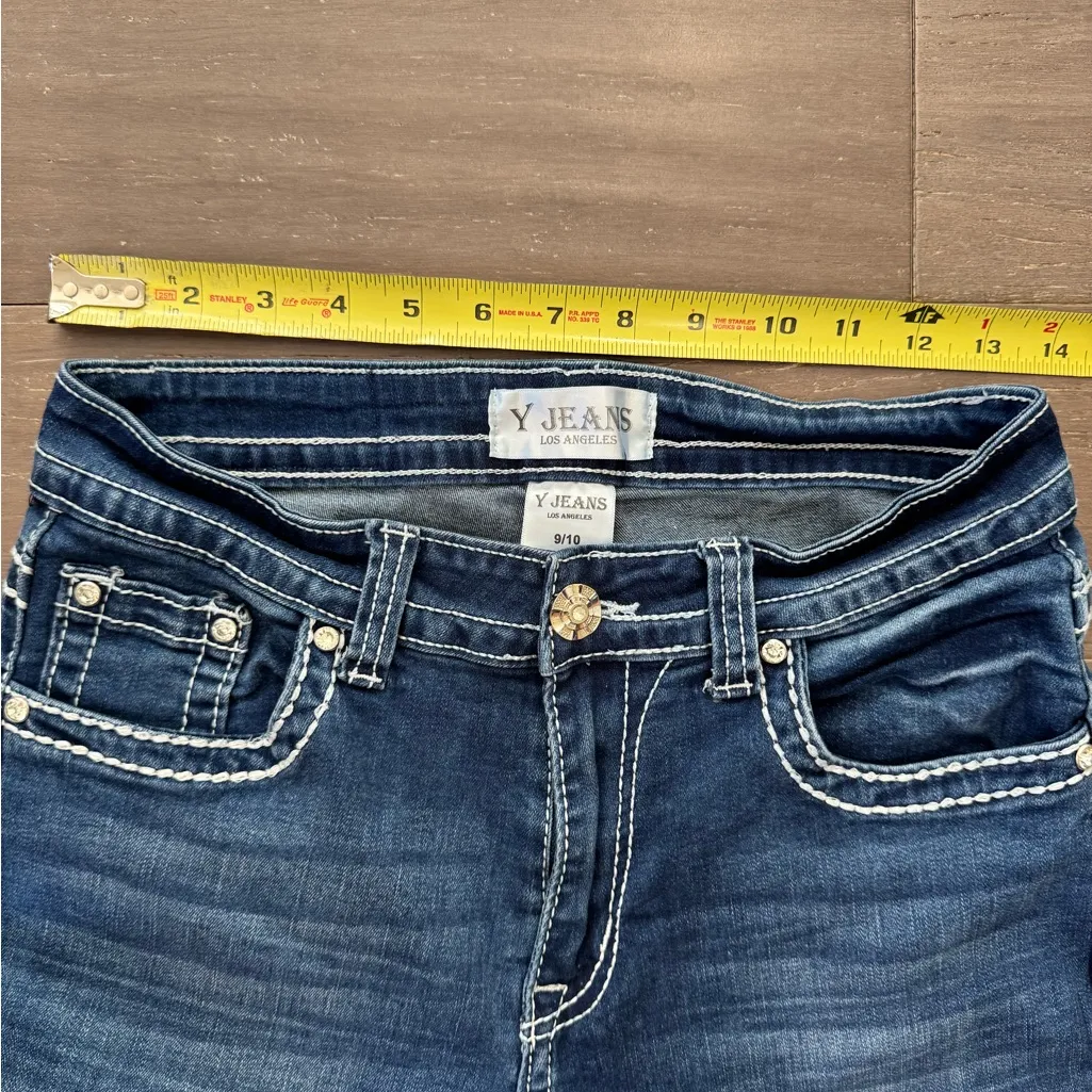 Ya Los Angeles Blue Boot Cut Jeans western Y2k sz 9/10 - Image 9