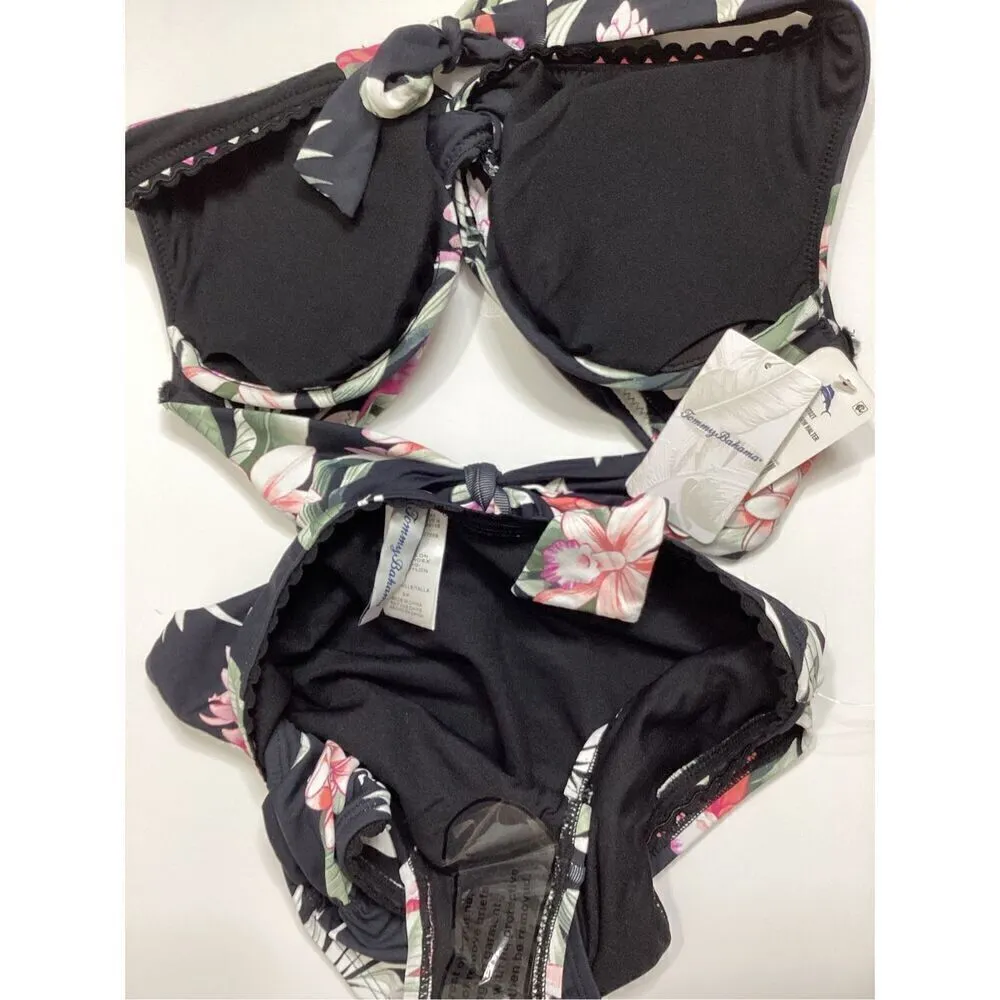New. Tommy Bahama ginger flower halter bikini. XS-top/S-bottom. Retails $179 - Image 12