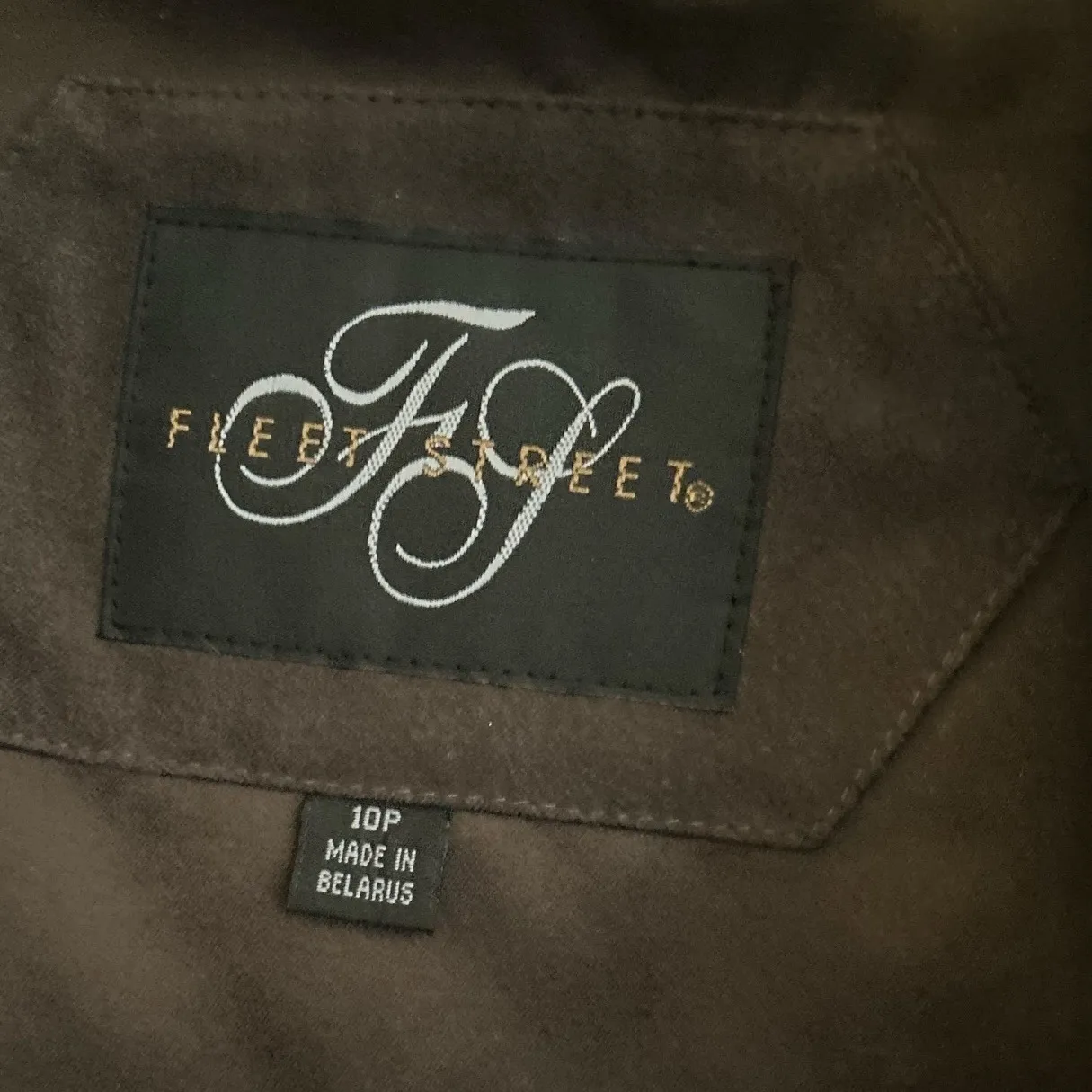 Fleet‎ Street Women's Hooded Trench Coat Water Resistant Lined Size 10P Brown - Image 6