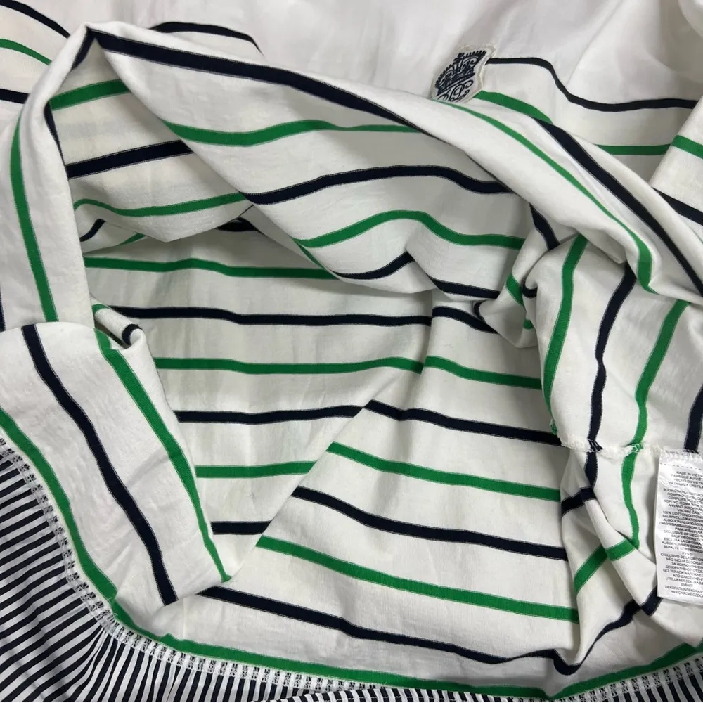 Lauren Ralph Lauren 3x Women's 100% Cotton 3/4 Sleeves Striped pullover top FLAW White - Image 13