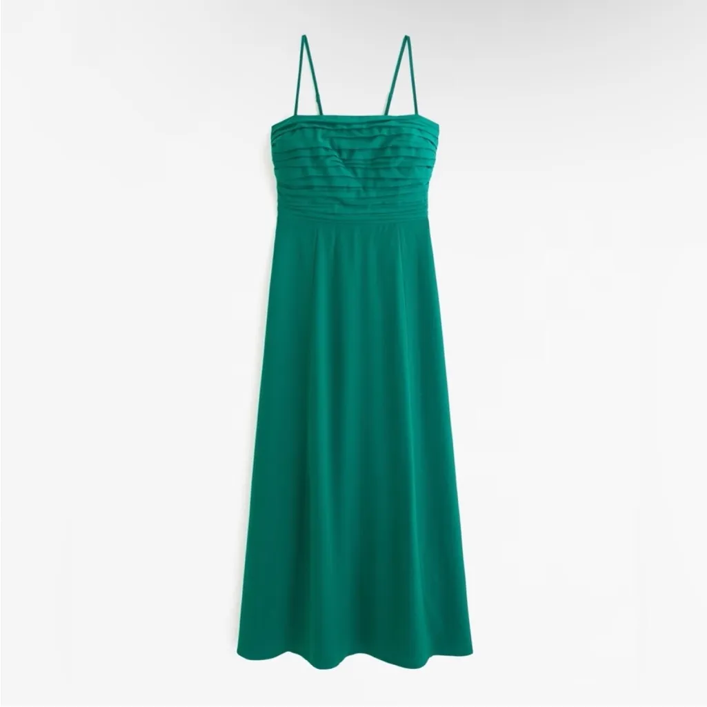 Abercrombie & Fitch The A&F Emerson Crepe Midi Dress - Image 2