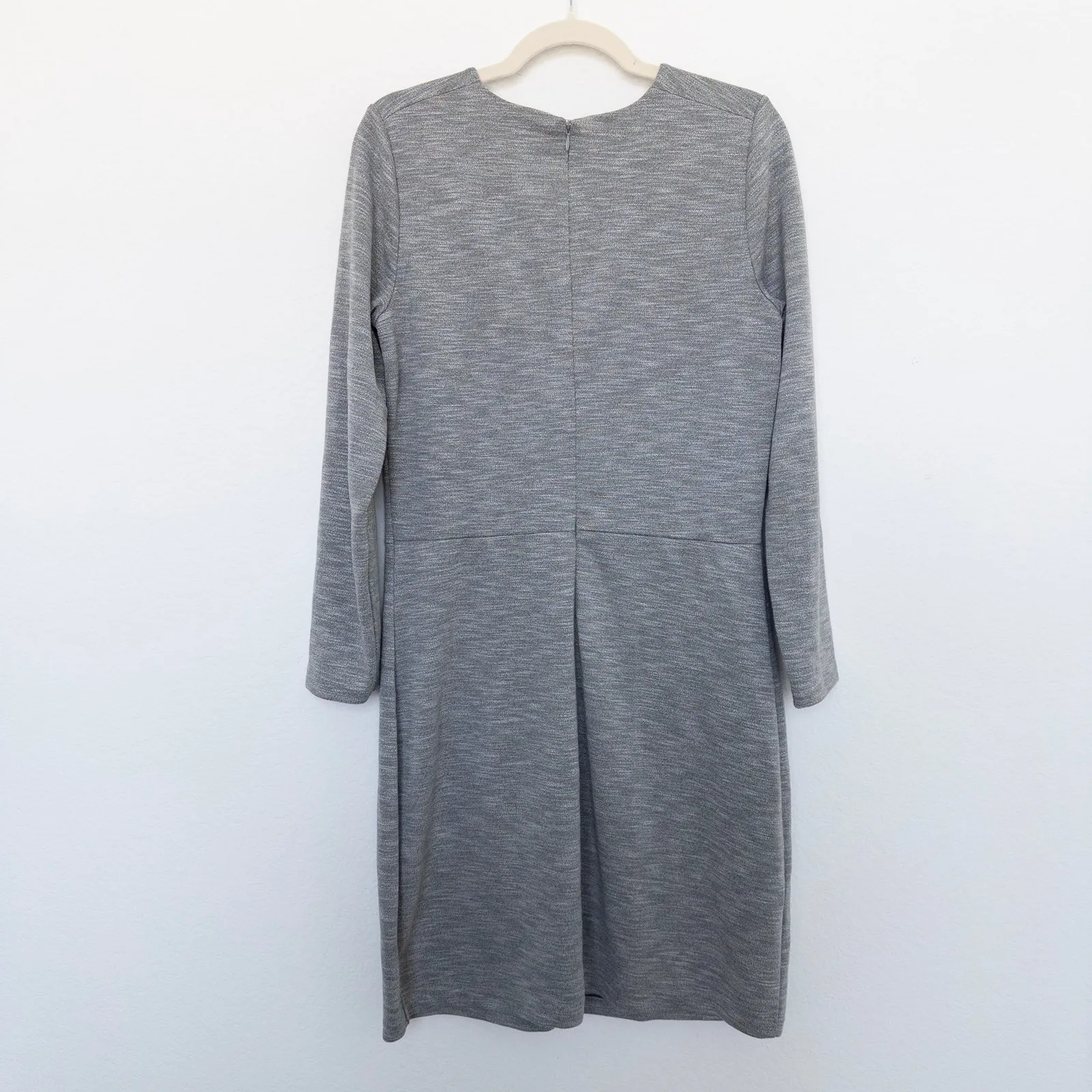 Old Navy Womens Dress Size L Gray Long Sleeve Sheath Work Office Minimalist‎ - Image 7