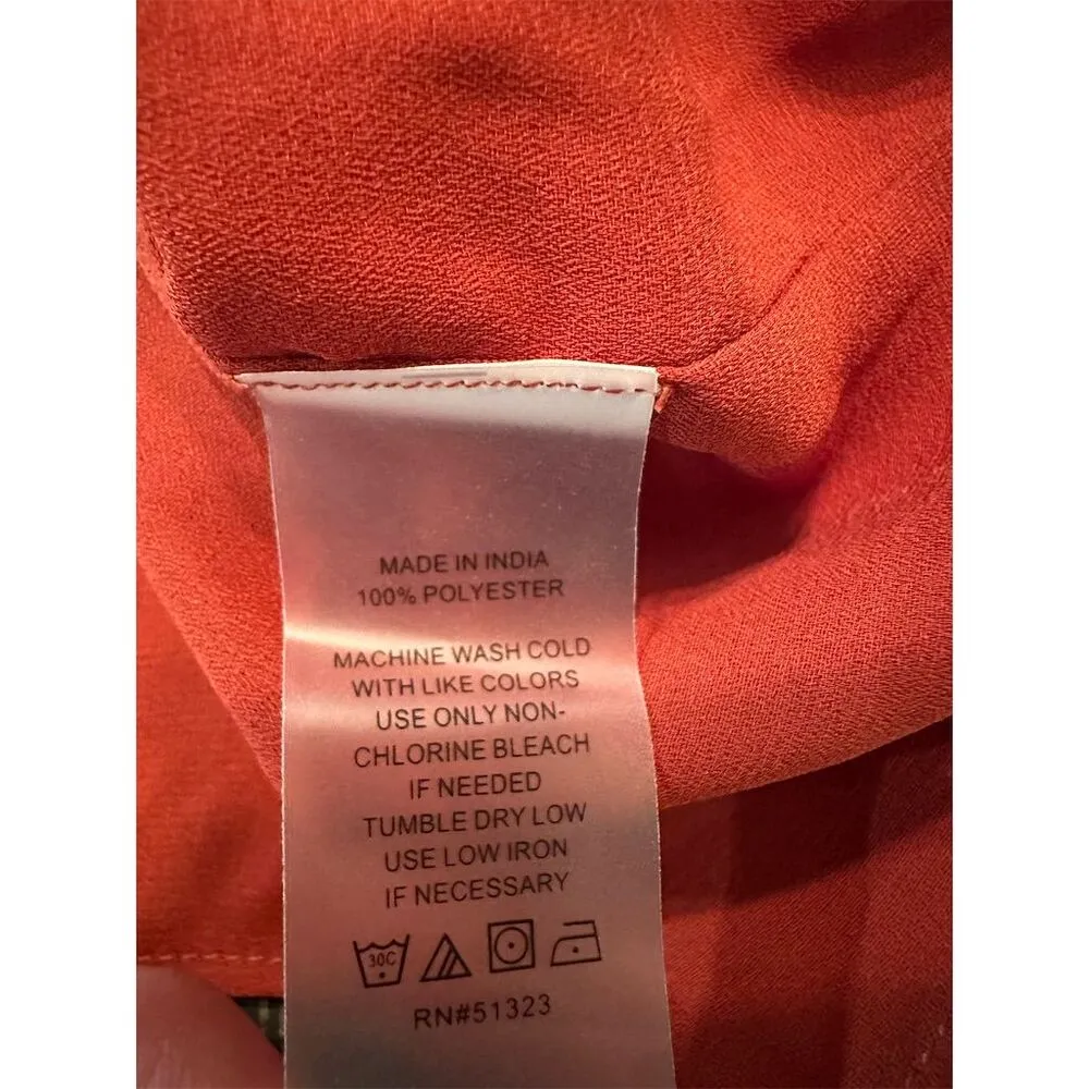 Vince Camuto Women's XL Red Off Shoulder Ruffle Blouse Casual NWOT - Image 12