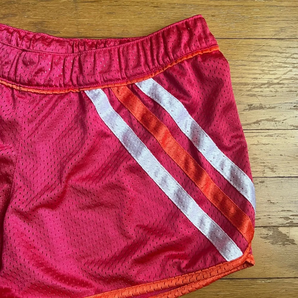 Pink adidas shorts size medium - Image 2