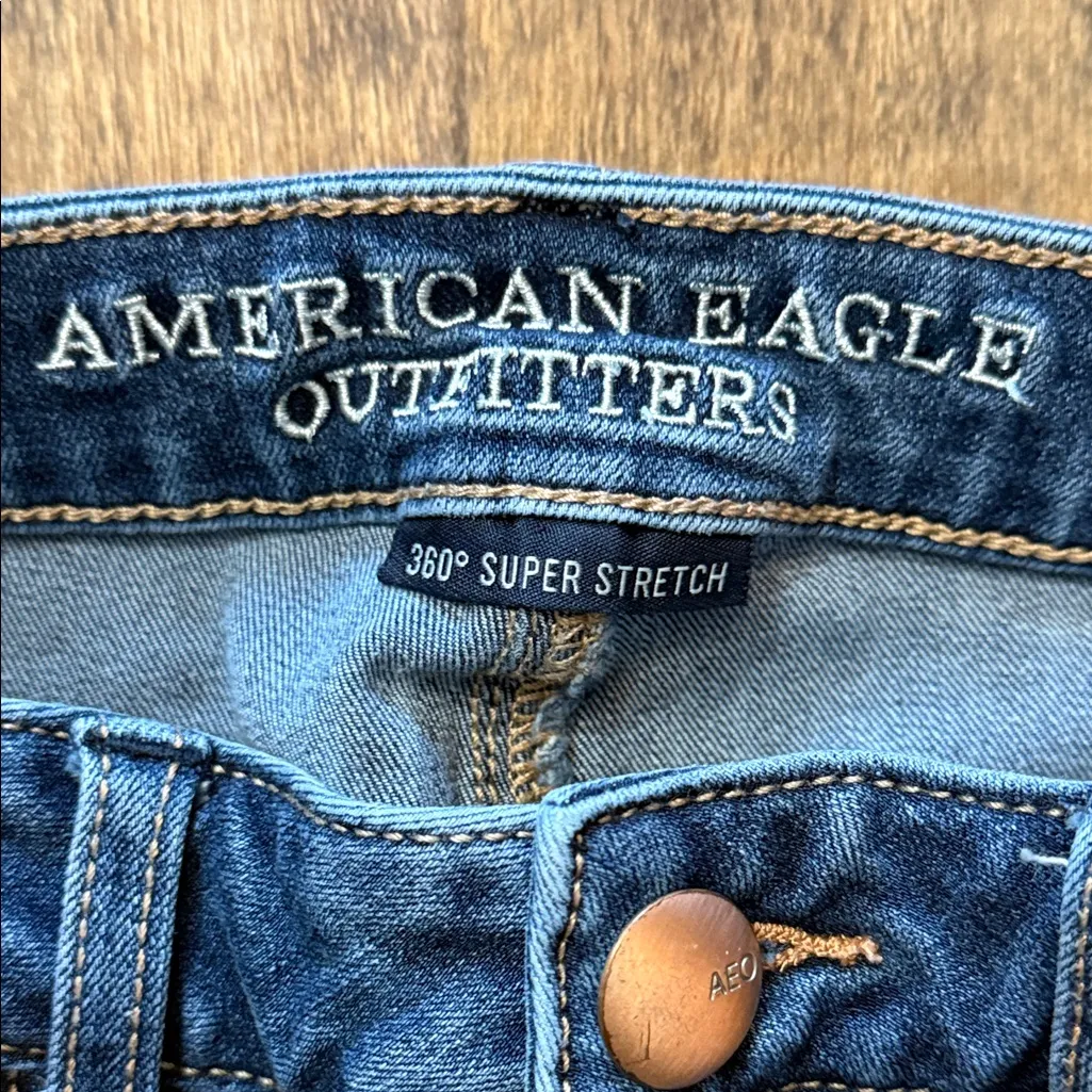 AMERICAN EAGLE 360 Super Stretch Jegging Size 4S - Image 6